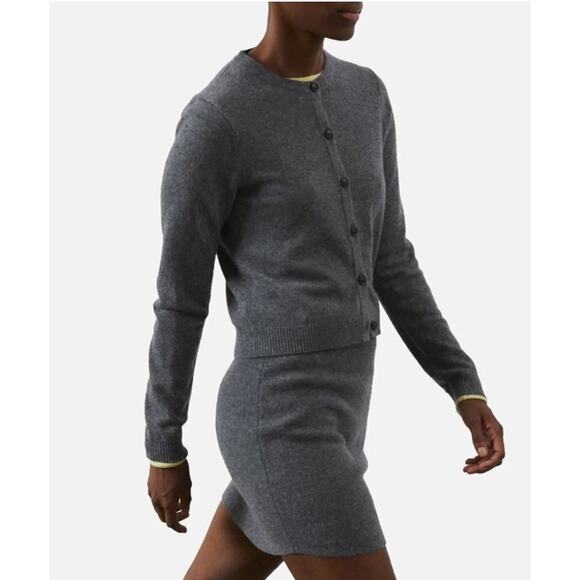 PEOPLES REPUBLIC OF CASHMERE Sz S Small Gray O Cardigan Sweater NWT - Picture 12 of 12